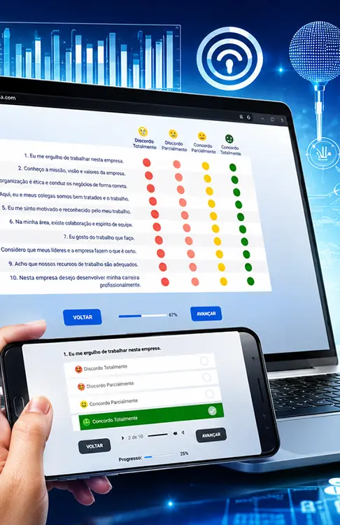 Pessoas felizes no trabalho - Pesquisa de Clima Organizacional